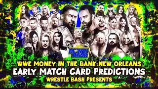 WWE Money in the Bank New Orleans 2026 Early Match Card Predictions 