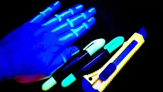 Удивительное изобретение с фонариком! Посмотрите, как сделать самодельный УФ-ЧЕРНЫЙ СВЕТ за 4 минуты