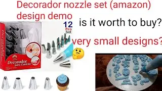 Amazon decorador nozzle set Design demo 🍰🍰🎂