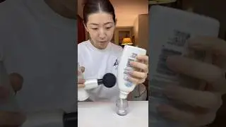 My massage gun hack for emptying out bottles