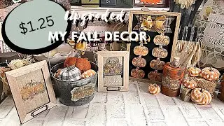 LESS than $1.25 | Updated my Fall Decor | Napkin DIY Decor