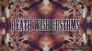 Candy red tribute bike by death wish customs #motorcycle #airbrushing