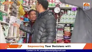 Enforcement Officer Zaffarullah Zargar, Police, and Tehsil Administration conduct market inspection