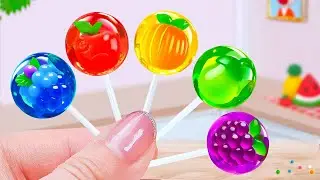 🌈How To Fruit Jelly Repice With M&M👋Adorable Mini Tropical Rainbow Jelly 💘