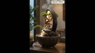Table Fountain Ideas 💦 | Zen Home Decor | Relaxing Water Feature #shorts