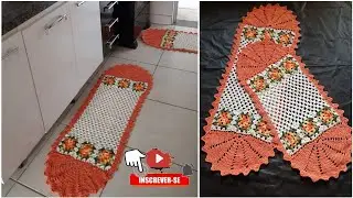 JOGO DE COZINHA OVAL CL&Aacute;SSICO EM CROCH&Ecirc; | TUTORIAL CROCH&Ecirc; PASSO A PASSO