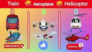 Train Vs Aeroplane vs Helicopter Palpal facts #comparison #vs #viral