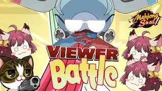 Viewer Battle. The Ron Cats have been defeated and now war among themselves.  (Mahjong Soul / 雀魂)