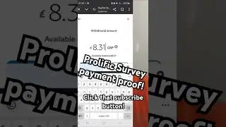 Prolific Payment Proof! #money #survey #payment #passiveincome  #cash #income #money #sidehustle