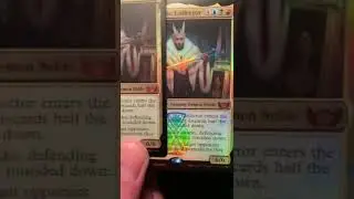 MTG question: what does it mean when the set symbol glows on a foil vs when it does not?