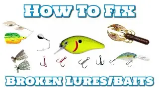 How To Fix Broken Lures & Soft Plastics - Catching Bass On Salvage Lures