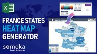 France Geographic Heat Map Generator | Excel Template