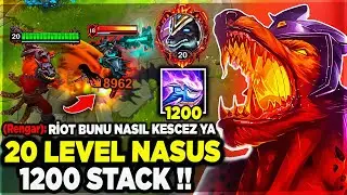 20 LEVEL 1200 STACK NASUS !! %100 LOSE MAÇI TAŞIDIM 🔥
