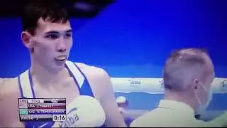 57KG final Gold medal bout J.harvey🇺🇸(USA)vs S.temirzhanov 🇰🇿(KAZ)Aiba world boxing championship2021