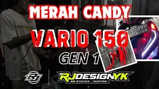 REPAINT MERAH CANDY VARIO 150 NEW - RED MAZDA