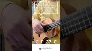 Einfache Zerlegung Nr. 2 auf der Ukulele #ukulele  #ukuleletutorial