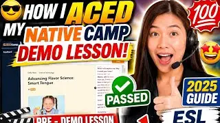 😎How I Aced My Native Camp Demo Lesson With PRE - DEMO LESSON VIDEO 💯 PASSED (2025 Guide)🤩[ESL 2025]