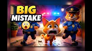 বিড়ালটা করলো বড় ভুল 😱 | পুলিশ বিড়াল গল্প।Police Cat Caught the Naughty Kitten 😱
