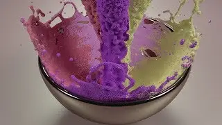 Blender fluid simulation, 3 million particles! Satisfying animation video.