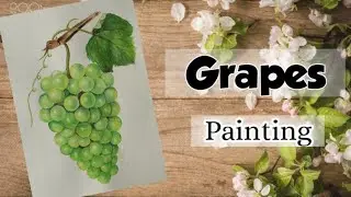 How To Draw Grapes  With Poster Colours  || Fruit Drawing || Poster colour Painting