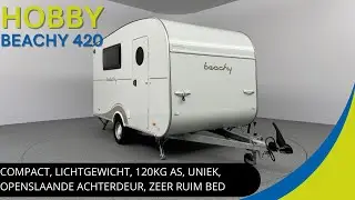 Hobby Beachy 420 2023 | ZEER UNIEKE EN COMPACTE CARAVAN VAN TOPKWALITEIT EN OPENSLAANDE ACHTERDEUR