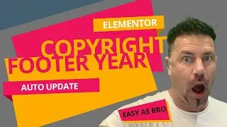 HOW TO 👉 Update Your Footer Copyright Year Automatically! 🎟 Wordpress Elementor Auto Copyright!