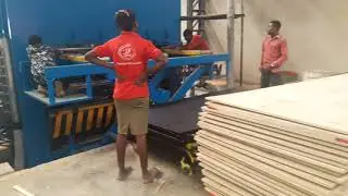 Complete Video Of Orbit Wood Nigeria Hot Pressing & Paper Lamination on Plywood Line