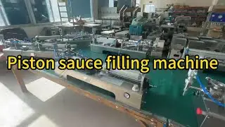 Thick Paste Filling Machine | Piston Filler | For filling Sauce, Dips, Cosmetic Cream, Salsa, Honey
