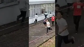 He cheats during a RUN | Work SMARTER not HARDER 😅😱 | #shorts #funny #running