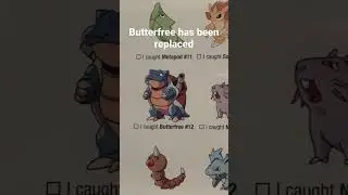 Butterfree looks a little different than I remember&hellip; #butterfree #pokemon #misprint
