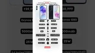Samsung Galaxy A55 5G 🆚 Samsung Galaxy A35 5G Detailed Comparison