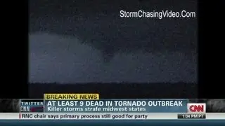 At least 9 dead in tornado outbreak