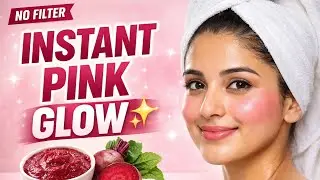 Beetroot Facial for Instant Pink Glow ✨4 easy steps for naturally bright & glowing skin 💖 