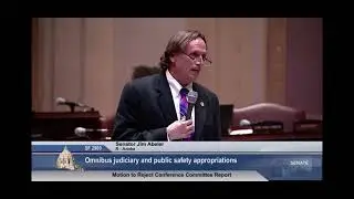 Senator Jim Abeler&rsquo;s Floor Speech on HF 2909 &ndash; Judiciary Budget