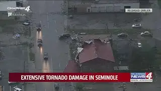 Extensive tornado damage in Seminole