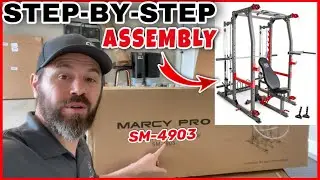 Marcy Pro Smith Cage Total Home Gym + Weight Bench Assembly! Step-By-Step Guide
