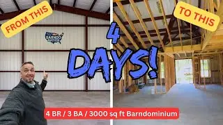 How We Wood Frame an All-Steel Barndominium | Custom Home Build Update