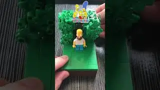 Homer Simpson Bush Meme in Lego Bricks! The Simpsons! #shorts #homersimpson #thesimpsons