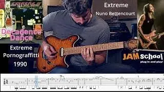 Extreme Nuno Bettencourt Decadence Dance Guitar Solo (With TAB)