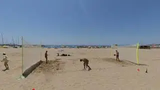 Tennis on the beach #vr180 stereoscopic 3d