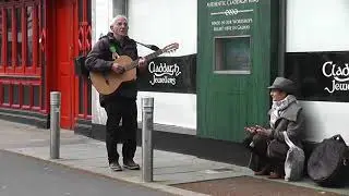Shop Street in Galway -17.03.2021.