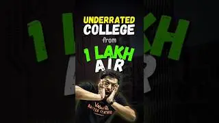 1 Lakh AIR, still get this Underrated College😍😍#jee #jee2025 #jeemains #facultyoftechnology