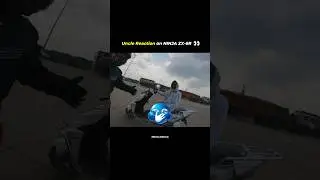 Uncle vs Kawasaki Ninja Zx6r 💀😂 | Crazy Reaction on Superbike | #viralvideo #zx6r #kawasaki |