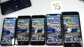 Тест разрядки аккумулятора iOS 15! iPhone 12 Mini против iPhone 8 против iPhone X против iPhone 8 Plus против iPhone SE