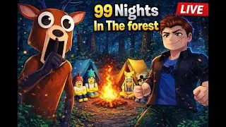 🔴Live: 99 Nights in The Forest Playing vs Friends 🌲