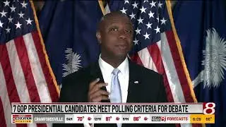 7 Republican presidential candidates meet polling criteria for Aug. 23 debate