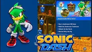 Update Sonic Dash # Mushroom Hill Zone Unlock Jet the Hawk Picky the Pig 2019 Android Gameplay