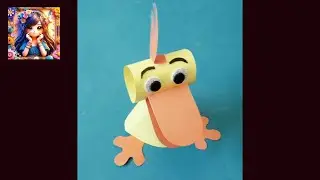 Easy Paper Frog Craft 🐸 | Kids Paper Craft Ideas | DIY Frog Craft | Nimraartvlog