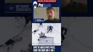 Tips to Anticipate Pass Shot or Deke with Matt Murray #hockey #goalies
