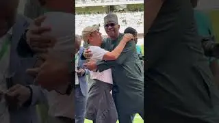 Ex Super Eagles head coach Gernot Rohr with NSC Chairman Shehu Dikko #supereagles  #worldcup  #fifa